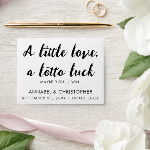 Enveloppe de mariage Lotto Un peu d'amour, beauc