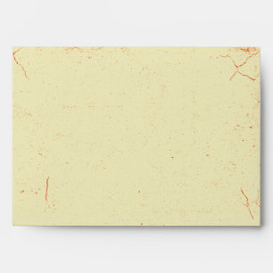 Enveloppe de mariage orange Vintage