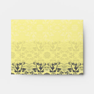 Enveloppe de mariage personnalisée Damask Swirls L