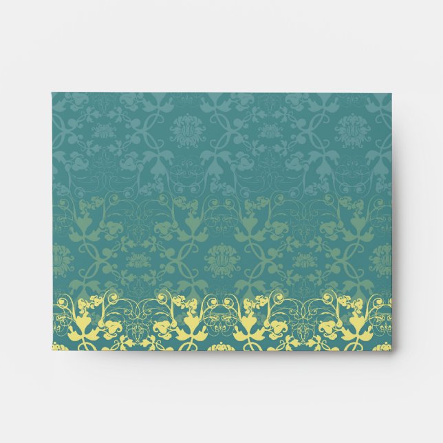 Enveloppe de mariage personnalisée Dentelle de fil (Devant)