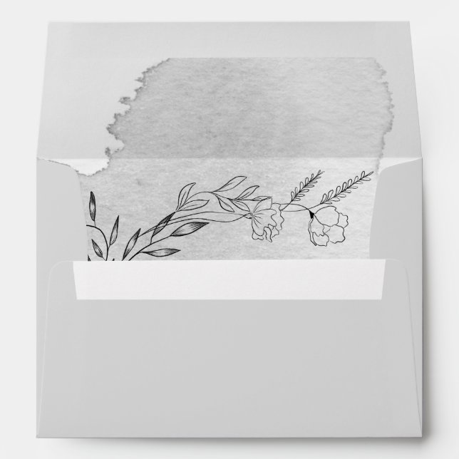 Enveloppe de mariage pré-adressée Charmin Nature (Dos (Bas))