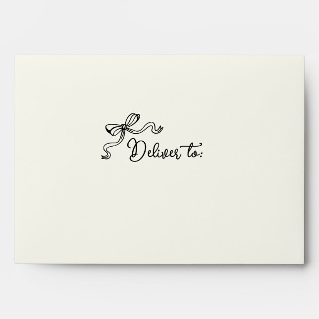 Enveloppe de Mariage pré-adressée des fenêtres en  (Devant)