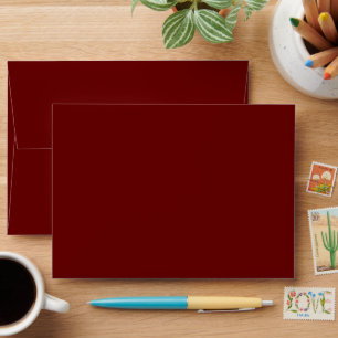 Enveloppe de mariage Rouge Bourgogne