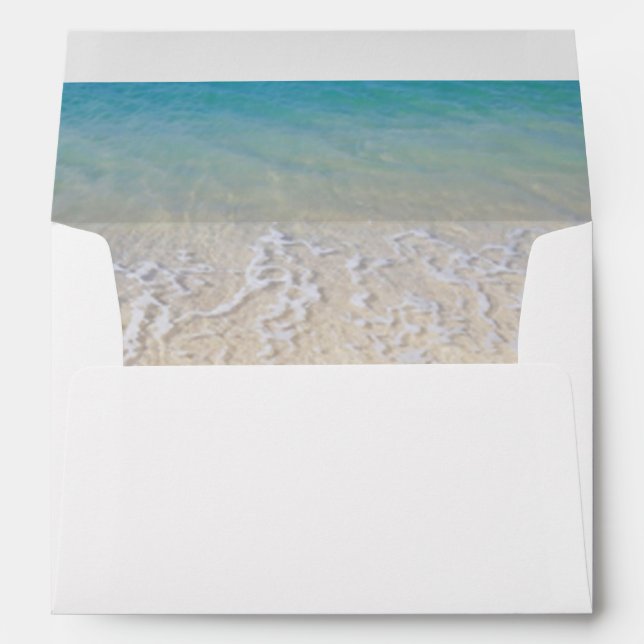 Enveloppe de mariage Starfish Beach (Dos (Bas))