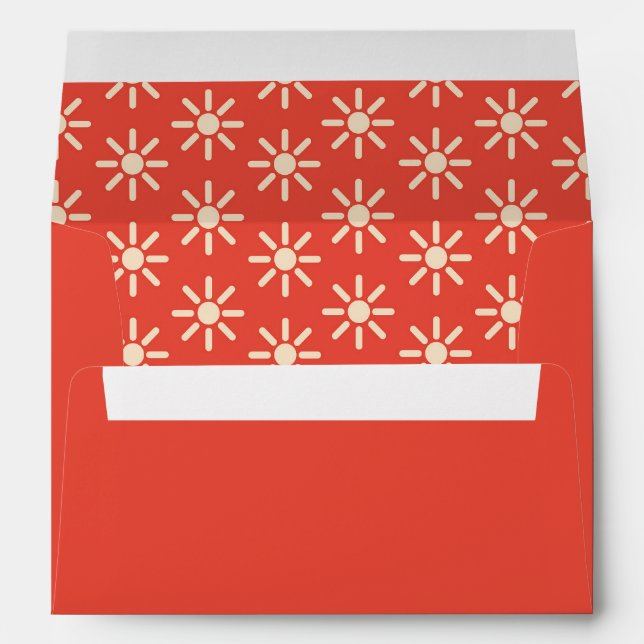 Enveloppe de Mariage Super rétro (Dos (Bas))