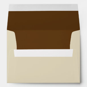 Enveloppe de Mariage Tan/Inséparables Brown
