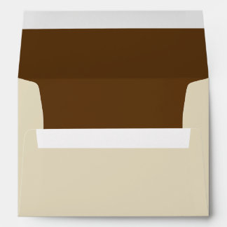 Enveloppe de Mariage Tan/Inséparables Brown