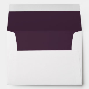 Enveloppe de mariage violet foncé pour mariage
