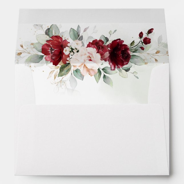 Enveloppe de Mariages floraux de Bourgogne et de r (Dos (Bas))
