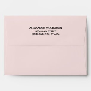 Enveloppe de messagerie Pink with Black Return Add