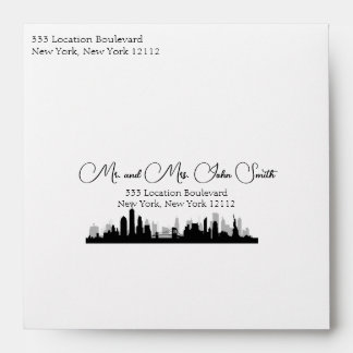 Enveloppe de messagerie Skyline de New York