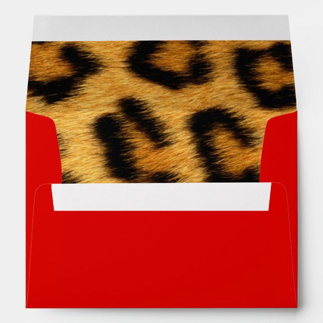Enveloppe de Motif de peau Poster de animal léopar (Dos (Bas))