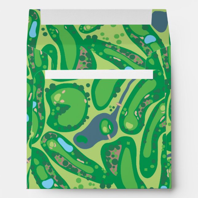 Enveloppe de motif de terrain de golf (Dos (Bas))