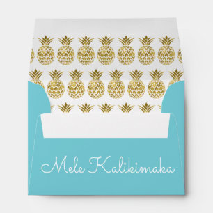 Enveloppe de Noël de l'ananas Mele Kalikimaka