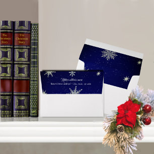 Enveloppe de Noël du cardinal forestier enchanté