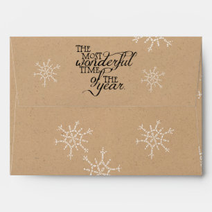 Enveloppe de Noël du temps le plus merveilleux