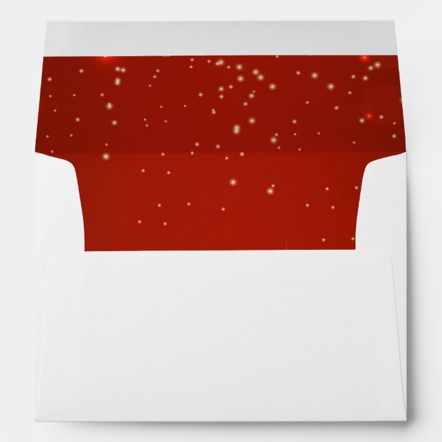 Enveloppe de Noël étoile rouge (Dos (Bas))