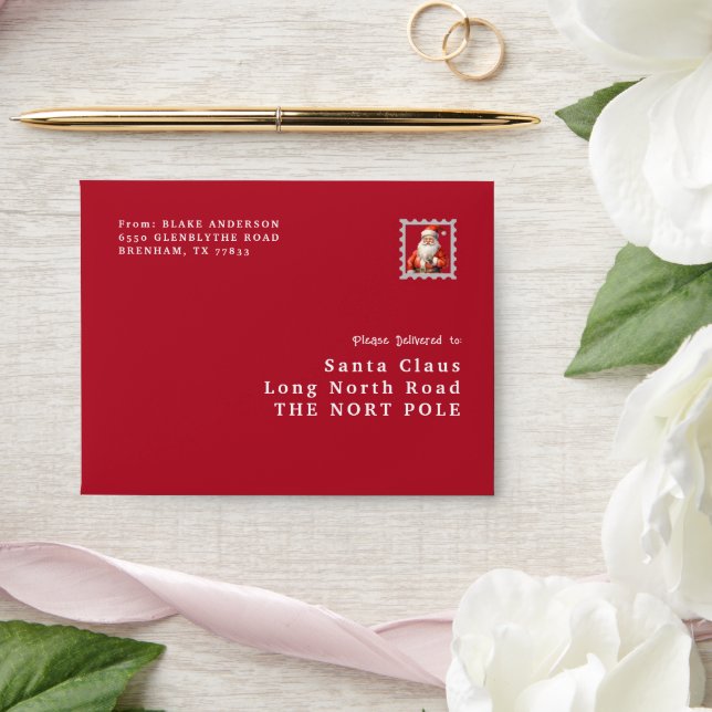 Enveloppe de Noël pour l'Enveloppe du Père Noël (Wedding)