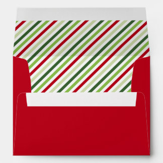 Enveloppe de Noël rouge et vert