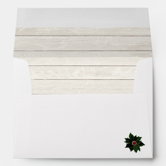 Enveloppe de Noël rustique (Dos (Bas))