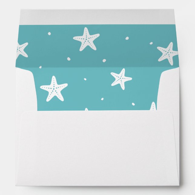 Enveloppe de Noël Starfish Beach (Dos (Bas))