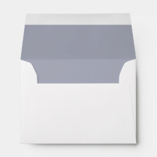 Enveloppe de nom et d'adresse bleu personnalisée