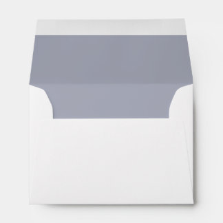 Enveloppe de nom et d'adresse bleu personnalisée