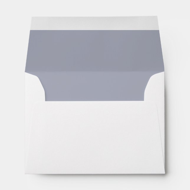 Enveloppe de nom et d'adresse bleu personnalisée (Dos (Bas))
