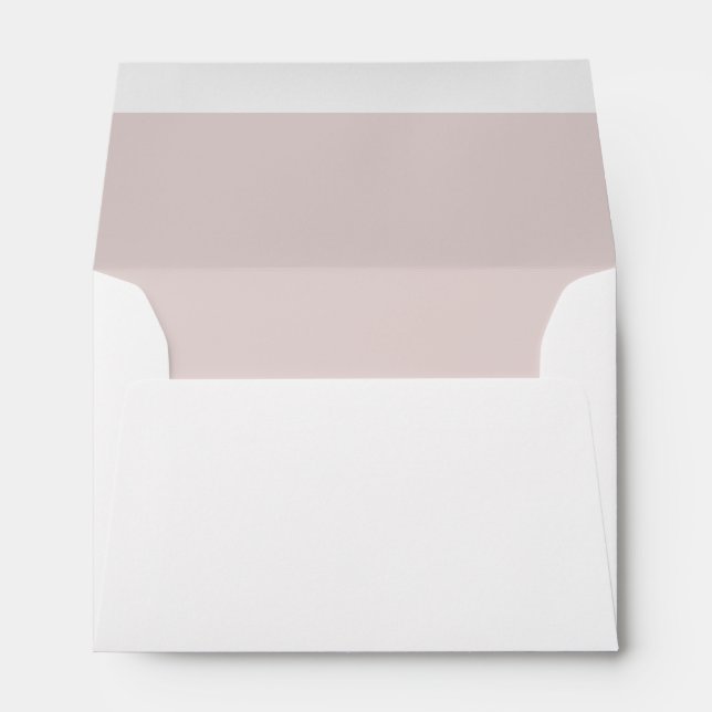 Enveloppe de nom et d'adresse rose personnalisée (Dos (Bas))