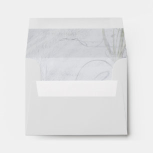 Enveloppe de note de mariage de plage de sable