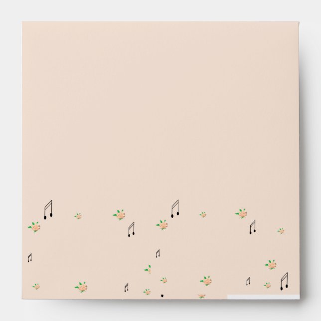 Enveloppe de notes musicales (Devant)