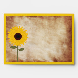 Enveloppe de papier affligée rustique de regard d