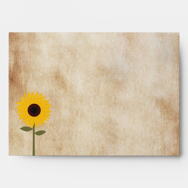 Enveloppe de papier affligée rustique de regard de (Devant)