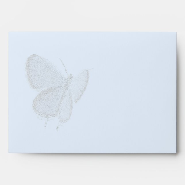 Enveloppe de papillon bleu à queue orientale (Devant)