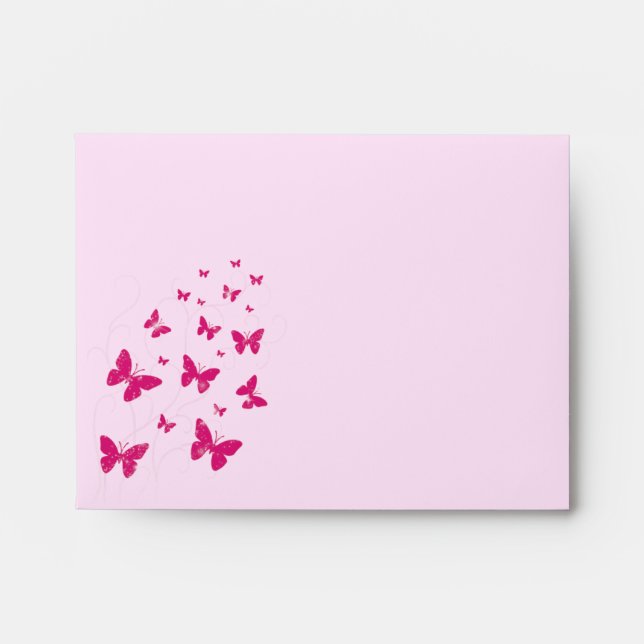 Enveloppe de papillons et de permules (Devant)