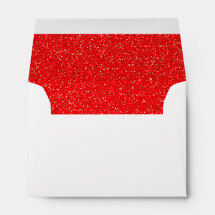 enveloppe de parties scintillant rouge