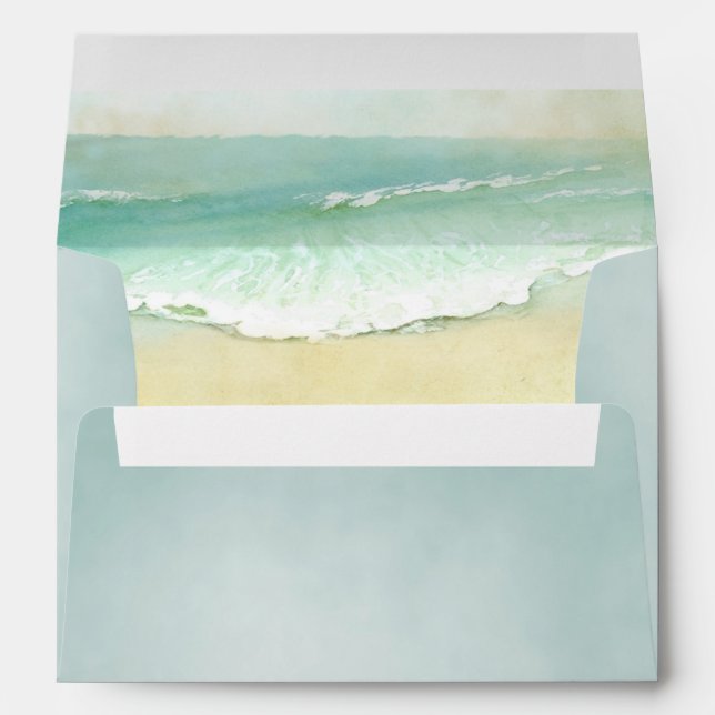 Enveloppe de plage de sable et de surf (Dos (Bas))