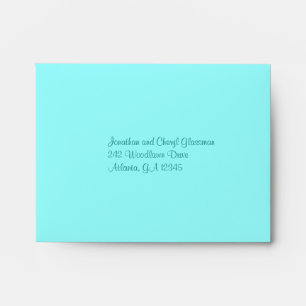 Enveloppe de point Lime et Aqua Polka pour carte R