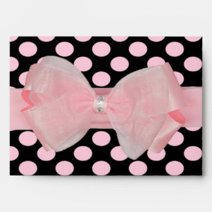 Enveloppe de pots de polka et de rhinestone
