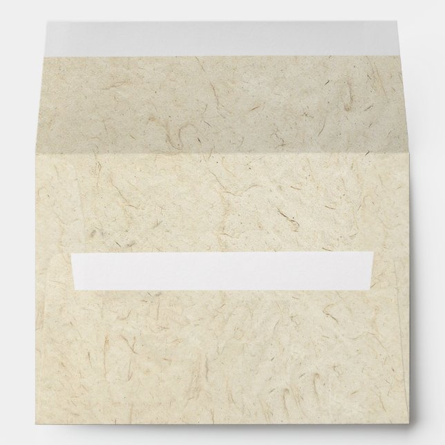 Enveloppe de regard de manuscrit de papier fait (Dos (Bas))