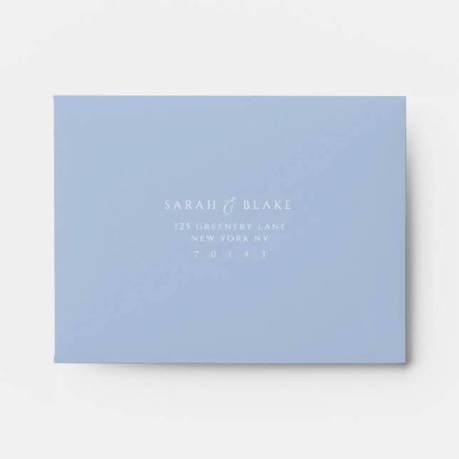 Enveloppe de réponse automatique Dusty Blue Toile (Devant)
