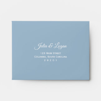 Enveloppe de réponse RSVP bleu clair