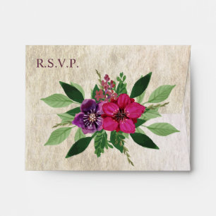 Enveloppe de réponse Terre, Cranberry-Plum