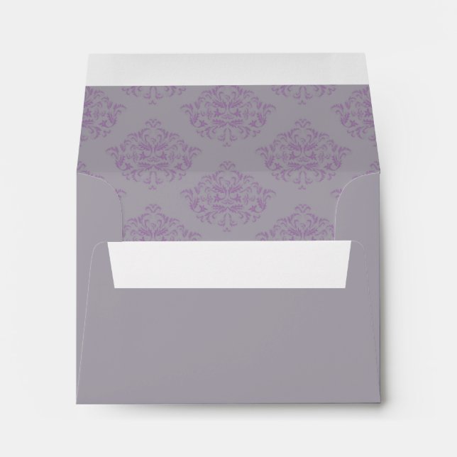 Enveloppe de retour Damask R.S.V.P (Dos (Bas))