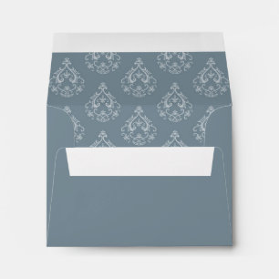 Enveloppe de retour Dusty Blue Damask R.S.V.P.
