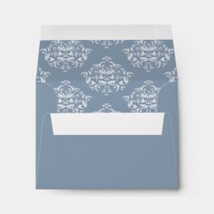 Enveloppe de retour Dusty Blue Damask R.S.V.P.