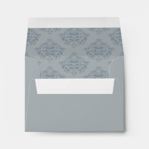 Enveloppe de retour Dusty Blue Damask R.S.V.P.