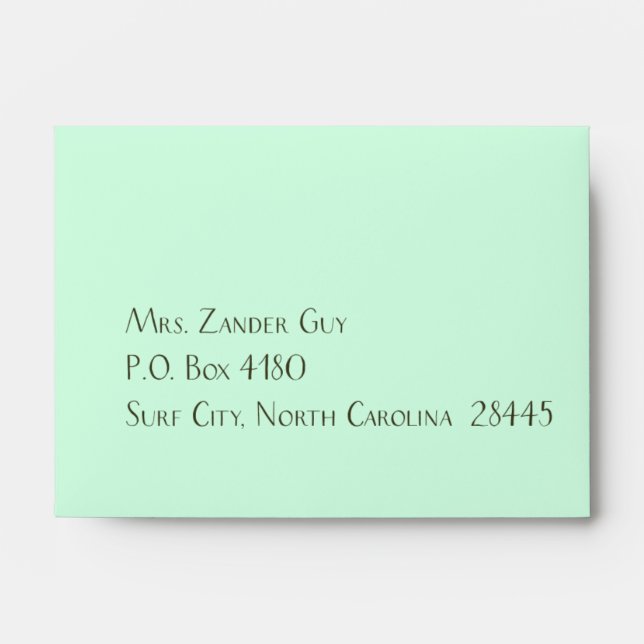 Enveloppe de retour RSVP (Devant)