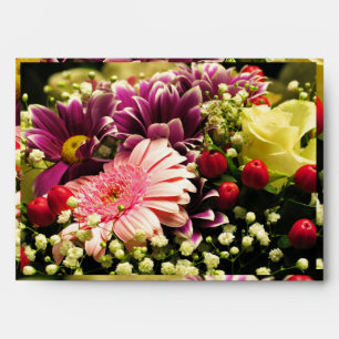 Enveloppe de salutations florales