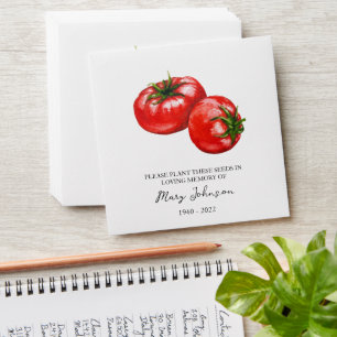 Enveloppe de semences funéraires Tomato Memorial